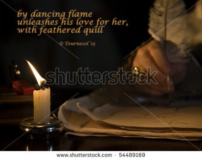 feathered quill   haiga